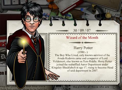 Harry Potter – Mago del Mes Octubre
