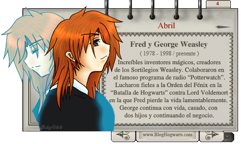 Fred y George Weasley –  Magos del Mes Abril