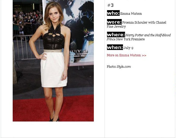 ‘Teen Vogue Best Dressed’: Emma Watson entre Las Mejores Vestidas de Julio