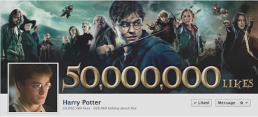 Harry Potter Consigue 50 Millones de Fans en Facebook